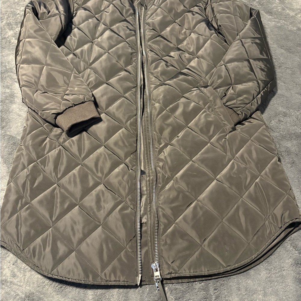 Only Women's Quilted Black Puffer Coat